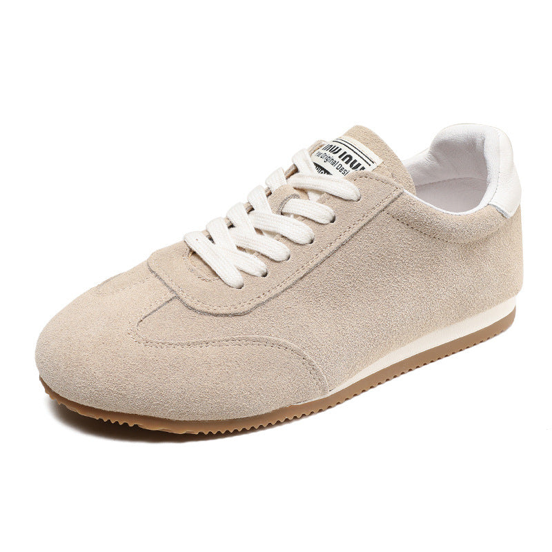 Women Minimalism Suede Retro Training Casual Shoes Newgew Shoes