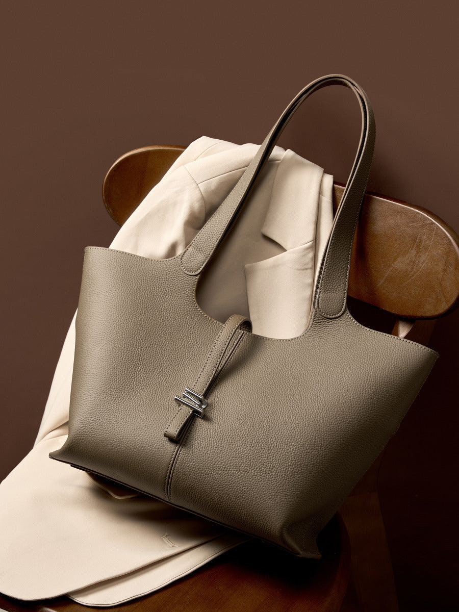 Women Fashion Soft Cowhide Tote Shoulder Bag Newgew Shoes