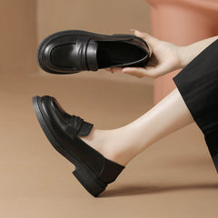 Women Casual Minimalist Solid Soft Loafers Newgew Shoes