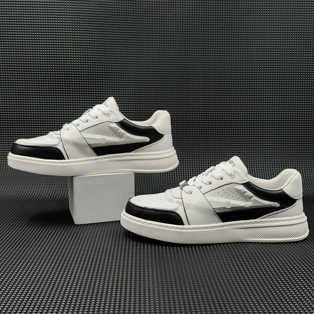 Men Fashion Leather Flat Casual Shoes Newgew Shoes