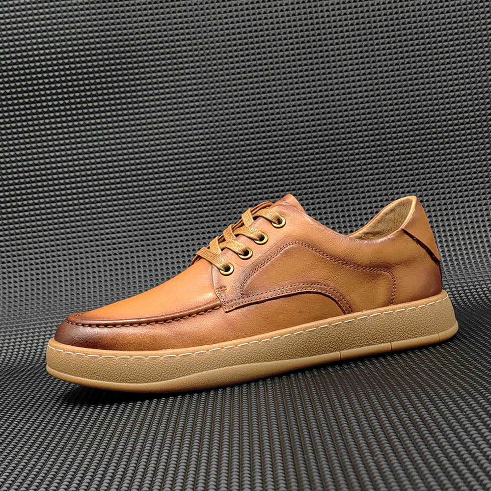 Men Leather Flat Minimalist Casual Shoes Newgew Shoes