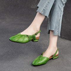 Women Retro Leather Fashion Casual Sandals Newgew Shoes