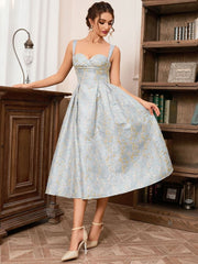 Sleeveless Floral Princess Dress Newgew Dresses