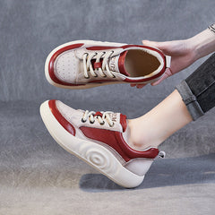 Women Handmade Fashion Leather Casual Shoes Newgew Shoes