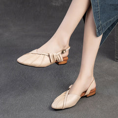 Women Retro Leather Fashion Casual Sandals Newgew Shoes