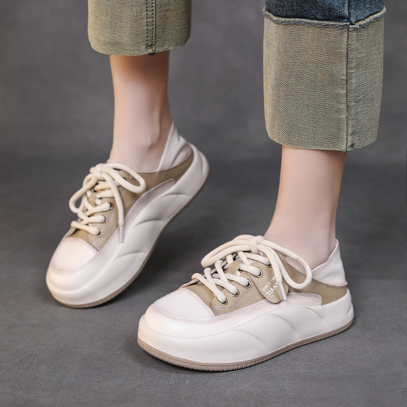 Women Fashion Soft Leather Casual Shoes Newgew Shoes