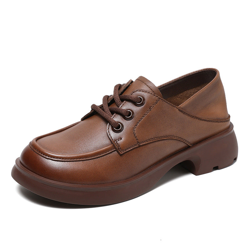 Women Retro Soft Leather Minimalist Casual Shoes Newgew Shoes