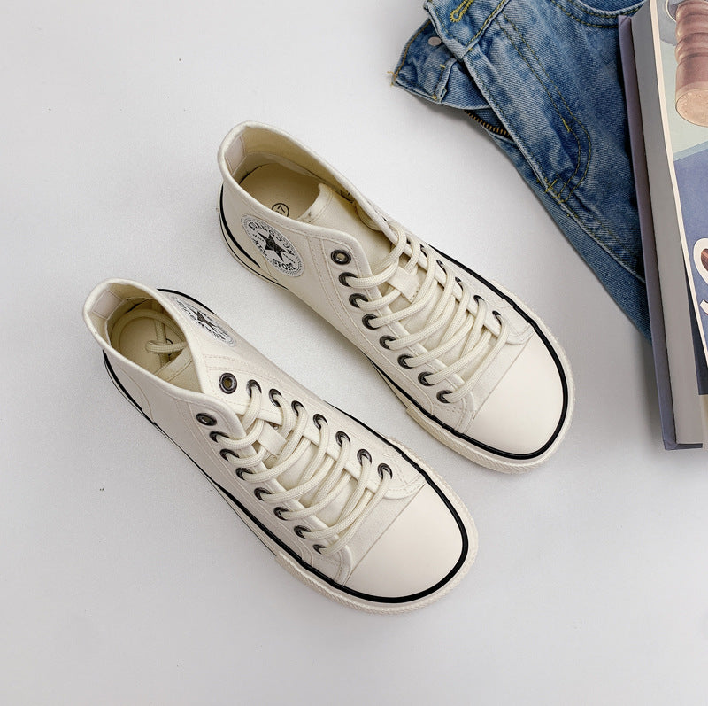 Spring Versatile Big Toe Korean Style Canvas Shoes Newgew