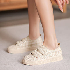 Women Minimalist Soft Canvas Flat Casual Shoes Newgew Shoes