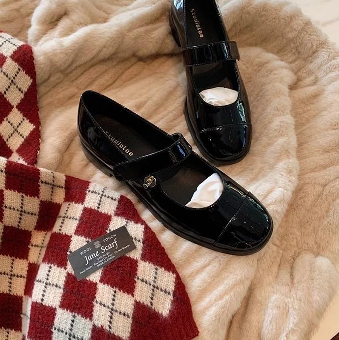 Classic Block Heel Mary Jane Shoes Newgew