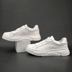 Men Minimalist Leather Patchwork Casual Shoes Newgew Shoes