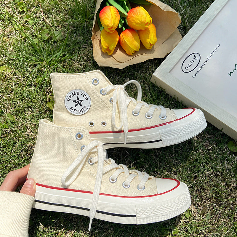 Stylish Women's Female Korean Style Versatile Canvas Shoes Newgew
