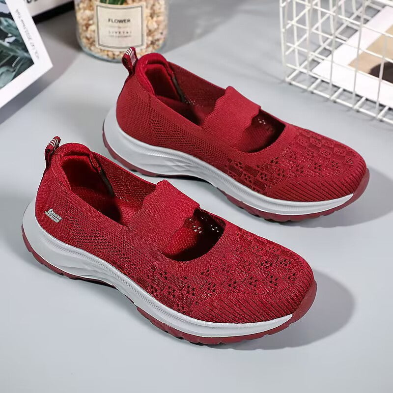 Pretty Cloth Breathable One Pedal Mesh Canvas Shoes Newgew