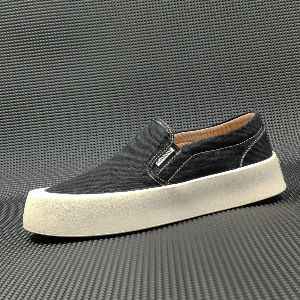 Men Minimalist Canvas Flat Casual Loafers Newgew Shoes