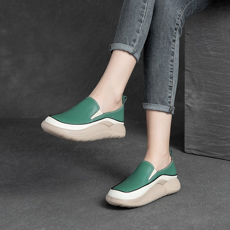 Women Minimalist Soft Leather Casual Shoes Newgew Shoes