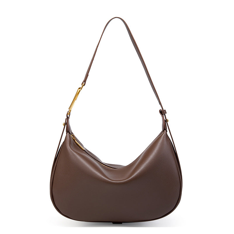 Women Fashion Minimalist Pure Leather Shoulder Bag Newgew Shoes