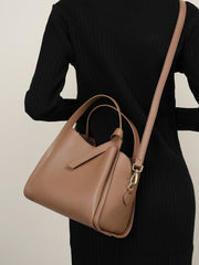 Women Fashion Soft Cowhide Bucket Shoulder Bag Newgew Shoes