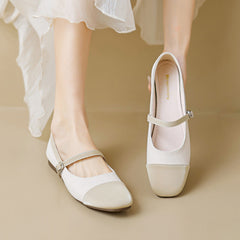 Women Casual Buckle Soft Leather Flats Newgew Shoes