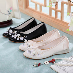 Chinese Style Embroidered Ethnic Ancient Han Canvas Shoes Newgew