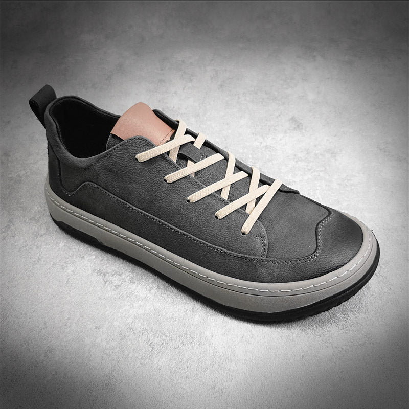 Men Casual Frosted Leather Sneaker Shoes Newgew Shoes