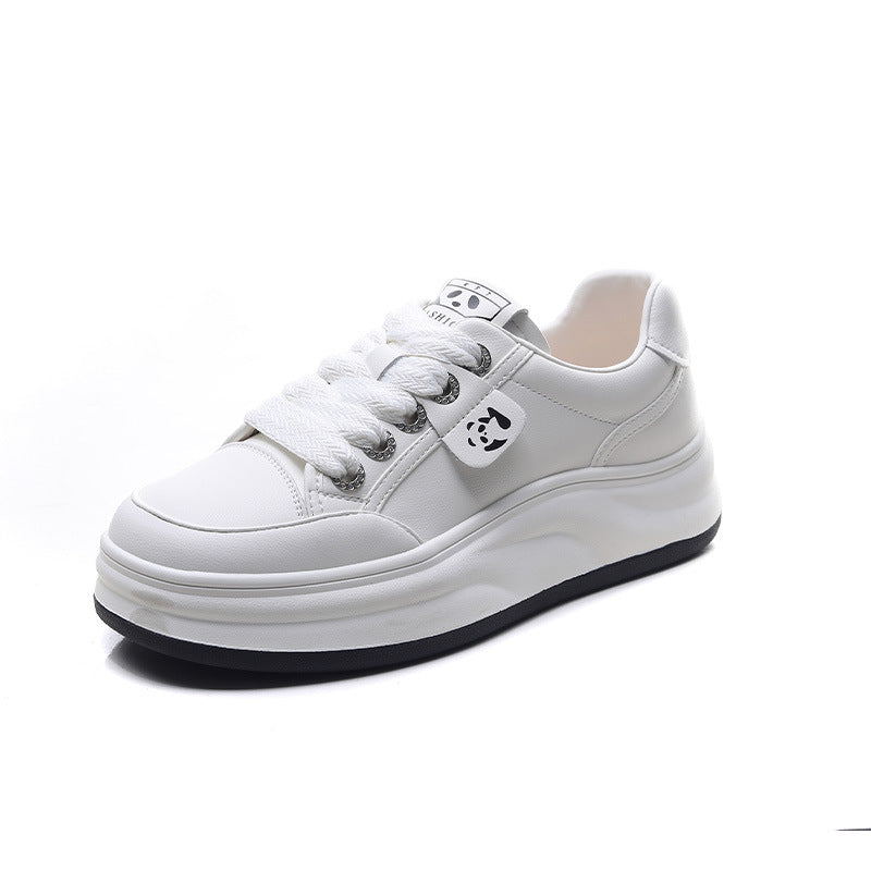 Women Minimalism Fashion Leather Casual Platform Shoes Newgew Shoes