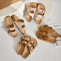 Versatile Lazy Cork Sole Birkenstock Half Slippers Newgew