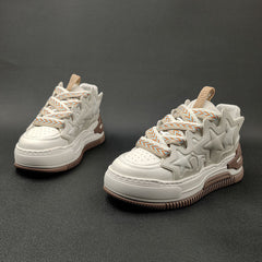 Men Fashion Color Matching Thick Soled Casual Sneakers Newgew Shoes