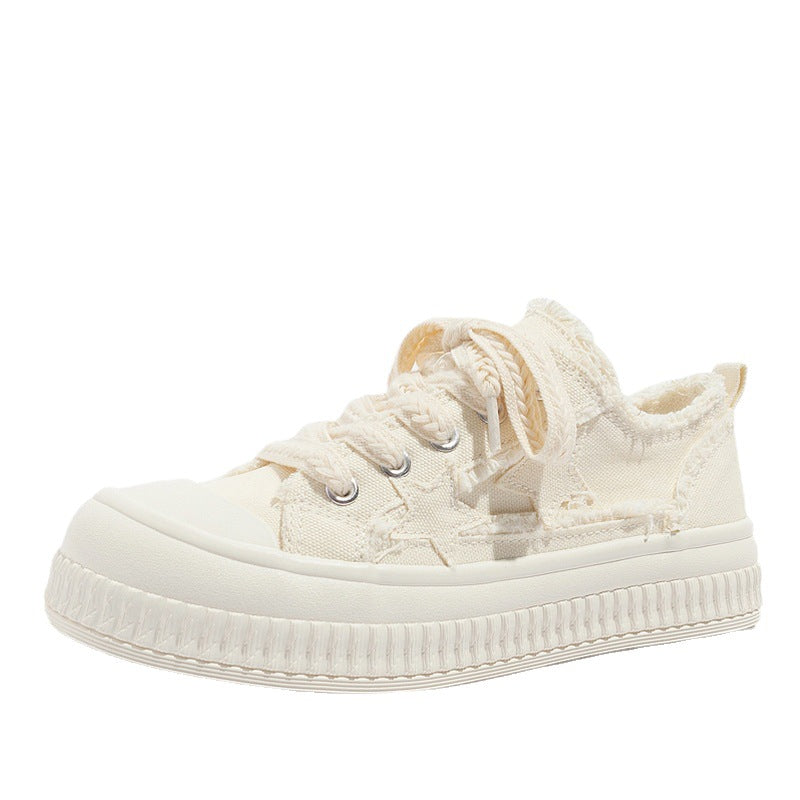 Women's Design Platform Trendy Board Fashionable Canvas Shoes Newgew