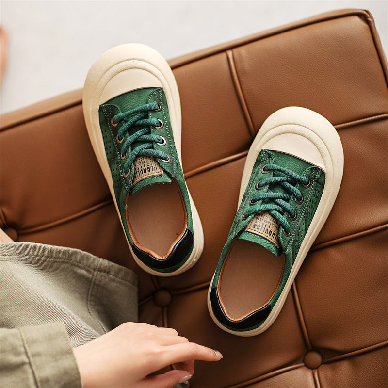 Women Fashion Casual Leather Breathable Shoes Newgew Shoes