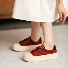 Women Fashion Casual Leather Breathable Shoes Newgew Shoes