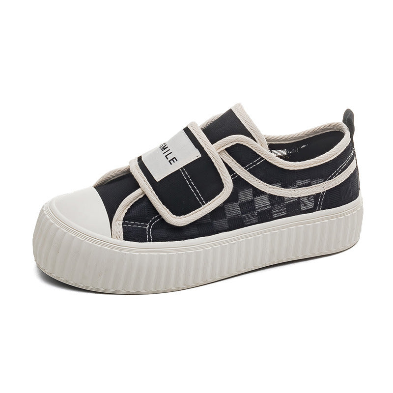Style White Female Mesh Breathable Leisure Canvas Shoes Newgew