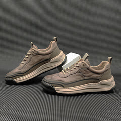 Men Fashion Leather Patchwork Casual Shoes Newgew Shoes