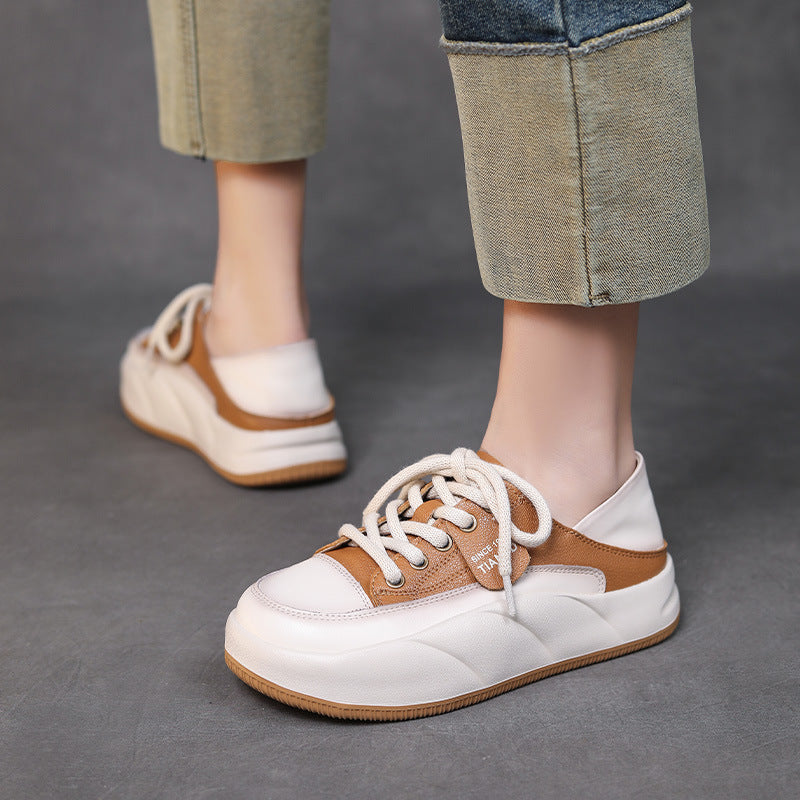 Women Fashion Soft Leather Casual Shoes Newgew Shoes