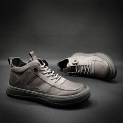 Men Minimalist Leather Flat Casual Work Shoes Newgew Shoes
