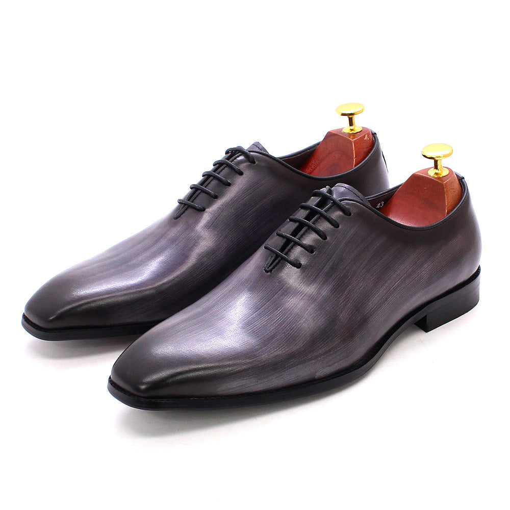 Men Leather Handmade Dress Oxford Shoes Newgew Shoes