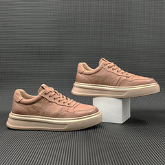 Men Minimalist Fashion Leather Flat Casual Shoes Newgew Shoes