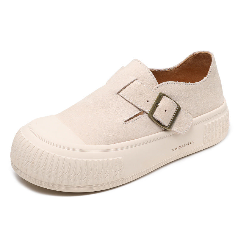 Women Handmade Minimalist Soft Leather Casual Shoes Newgew Shoes