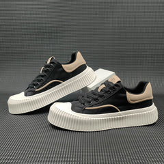 Men Fashion Breathable Canvas Flat Casual Sneakers Newgew Shoes