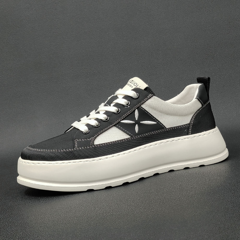 Men Fashion Breathable Canvas Casual Sneakers Newgew Shoes