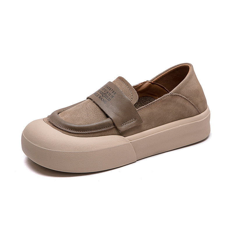 Women Minimalist Leather Flat Casual Shoes Newgew Shoes