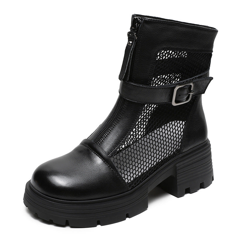 Women Minimalist Summer Hollow Mesh Boots Newgew Shoes