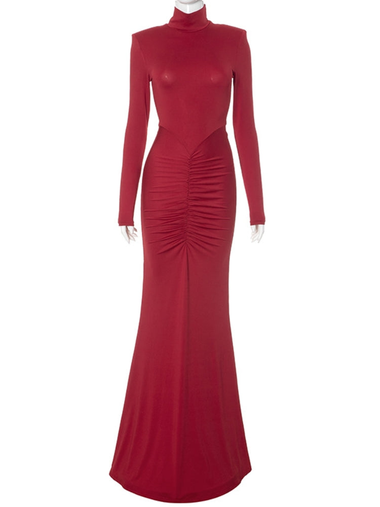 High-Neck Mermaid Gown Newgew Dresses