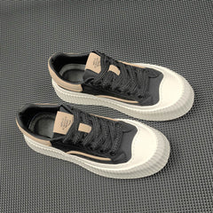 Men Fashion Breathable Canvas Flat Casual Sneakers Newgew Shoes