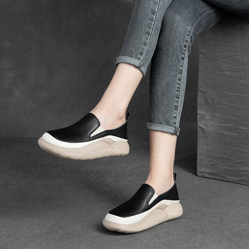 Women Minimalist Soft Leather Casual Shoes Newgew Shoes