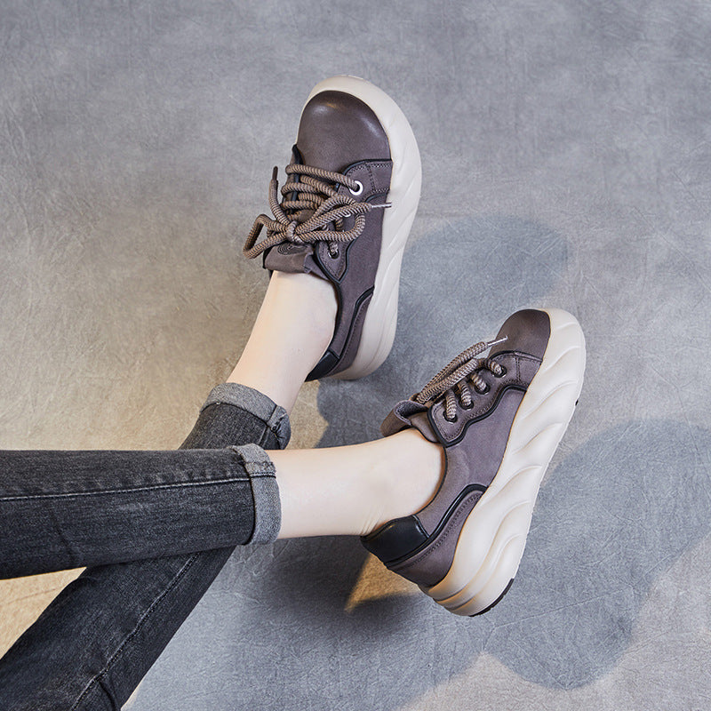 Women Minimalist Handmade Leather Casual Shoes Newgew Shoes