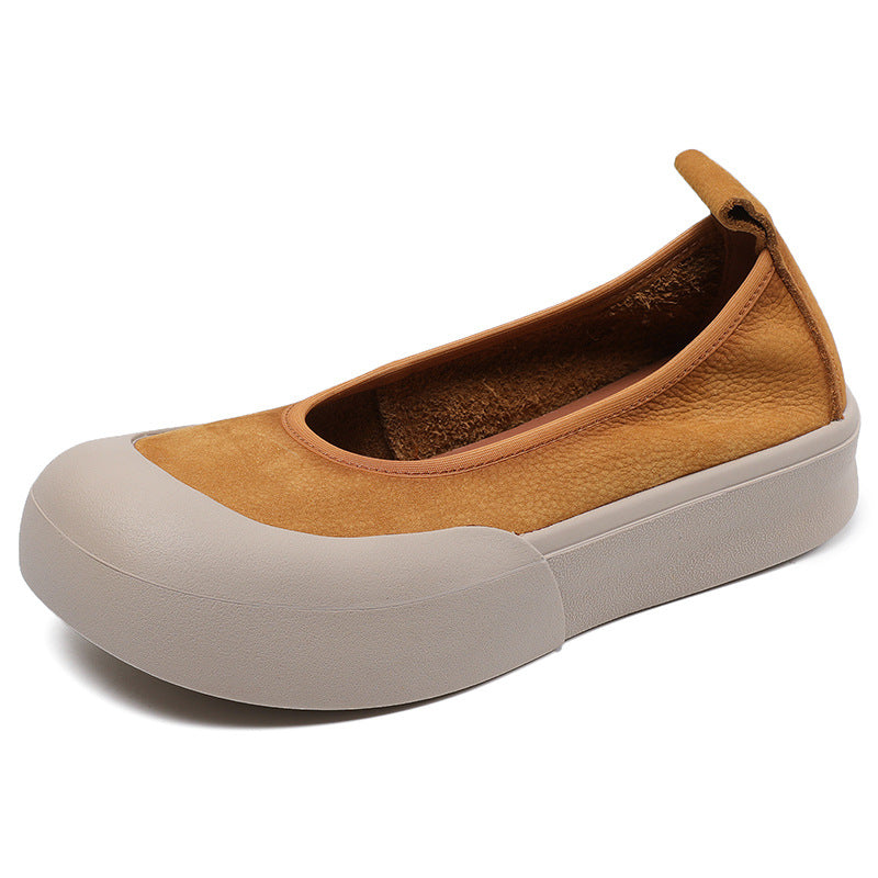 Women Soft Leather Minimalist Casual Flats Newgew Shoes