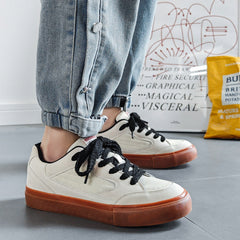 Men Stylish Casual Breathable Canvas Flat Sneakers Newgew Shoes