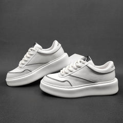 Men Minimalist Fashion Leather Flat Casual Shoes Newgew Shoes