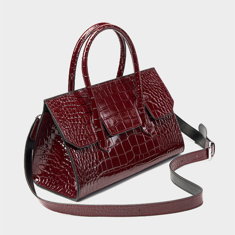 Women Retro Embossed Leather Work Tote Bag Purse Newgew Shoes