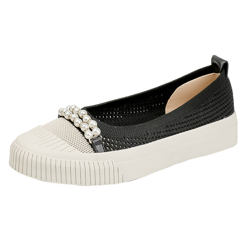 Pearl Platform Anti-collision Round Shoes NewGew